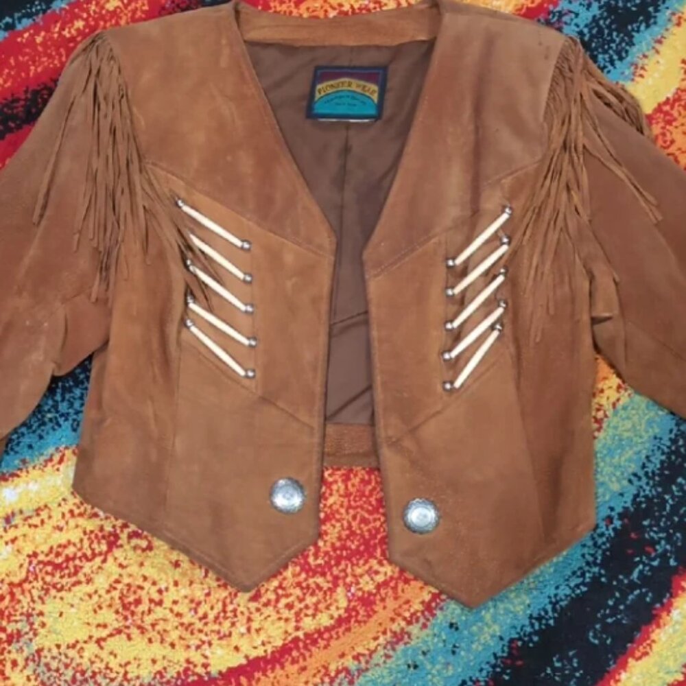 PIONEER Brown Fringe Jacket
